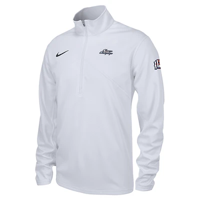 Men's Nike Gray Illinois Fighting Illini Chicago to Champaign Training Quarter-Zip Jacket