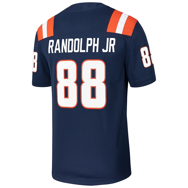 Men's Nike Keith Randolph Jr. Navy Illinois Fighting Illini NIL Football Game Jersey