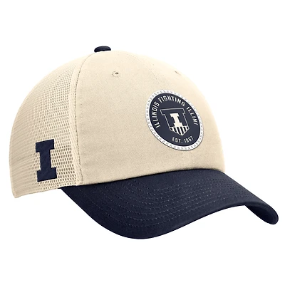Men's Nike Natural Illinois Fighting Illini Club Trucker Adjustable Hat
