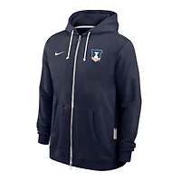 Sweat à capuche Nike bleu marine Illinois Fighting Illini 2025 Performance entièrement zippé pour homme
