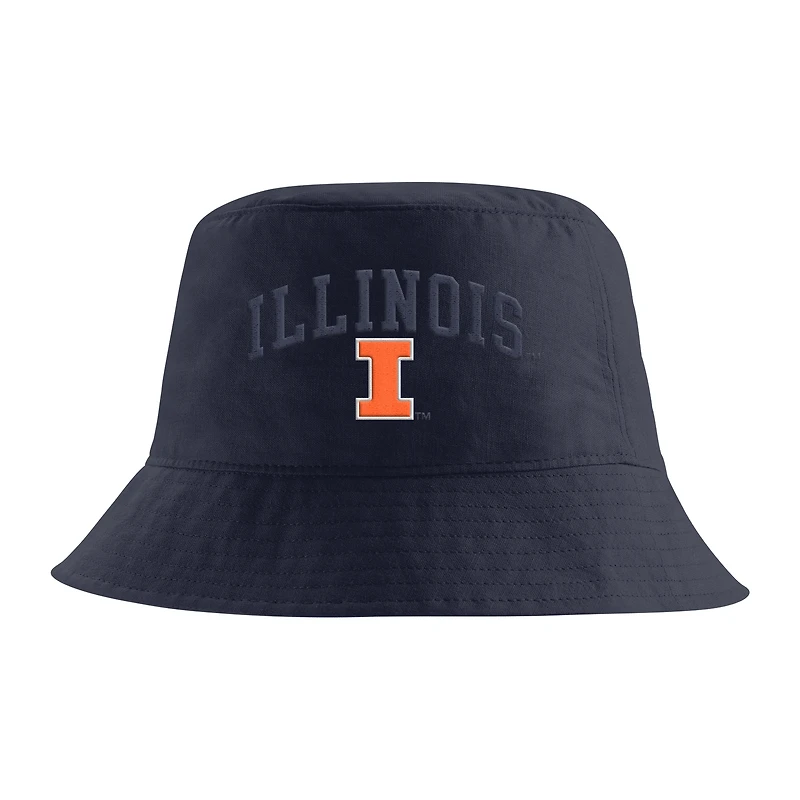 Bob rayé Nike Apex bleu marine pour homme, Illinois Fighting Illini