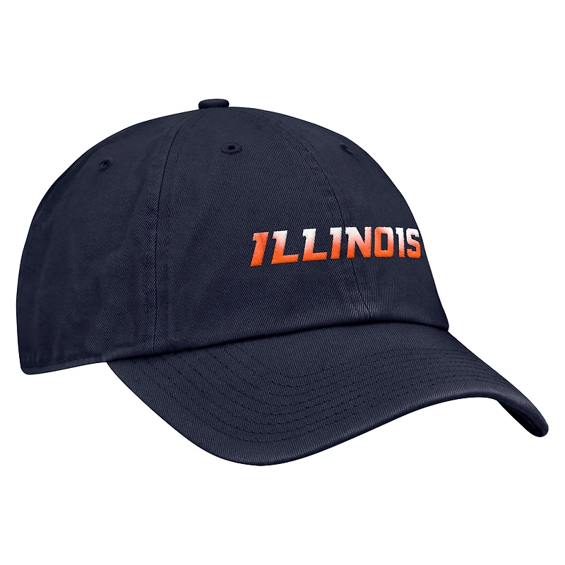 Casquette ajustable Nike bleu marine Illinois Fighting Illini Club pour homme