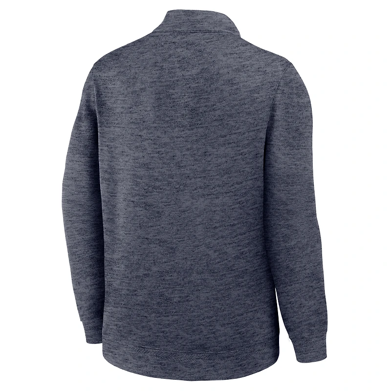 Men's Nike Navy Illinois Fighting Illini Coaches Dri-FIT Half-Zip Pullover