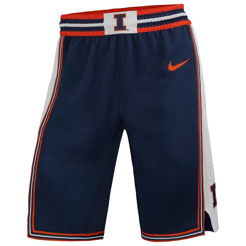 Men's Nike Navy Illinois Fighting Illini Dri-FIT Replica Basketball Shorts