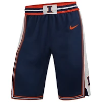 Men's Nike Navy Illinois Fighting Illini Dri-FIT Replica Basketball Shorts
