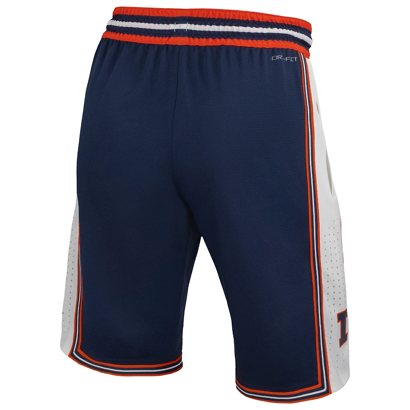 Men's Nike Navy Illinois Fighting Illini Dri-FIT Replica Basketball Shorts