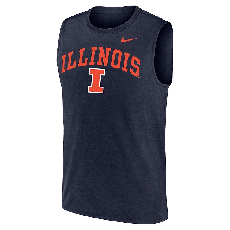 Men's Nike Navy Illinois Fighting Illini Legend Dri-FIT Tank Top