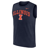 Men's Nike  Navy Illinois Fighting Illini Legend Dri-FIT Tank Top