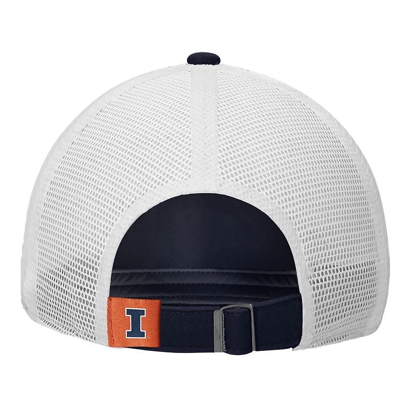 Men's Nike Navy Illinois Fighting Illini On-Field Club Adjustable Trucker Hat