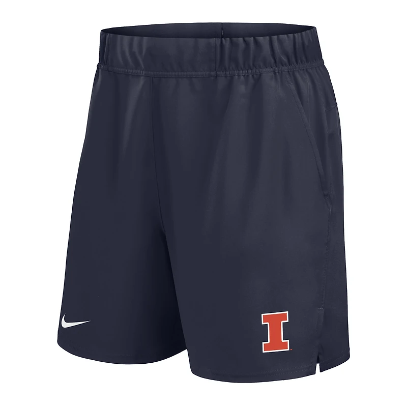 Short Nike Performance Victory bleu marine pour homme des Fighting Illini de l'Illinois