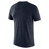 T-shirt Nike Dri-FIT Velocity bleu marine pour homme, Illinois Fighting Illini