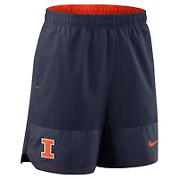 Short tissé Dri-FIT Nike bleu marine Illinois Fighting Illini pour homme