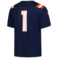 Men's Nike #1 Navy Illinois Fighting Illini  Game Football Jersey