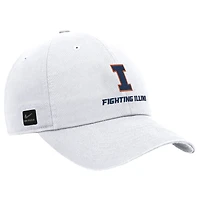 Men's Nike White Illinois Fighting Illini 2025 On-Field Club Adjustable Hat