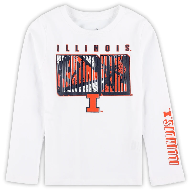 Ensemble de t-shirts pour enfants d'âge préscolaire Illinois Fighting Illini the Mix