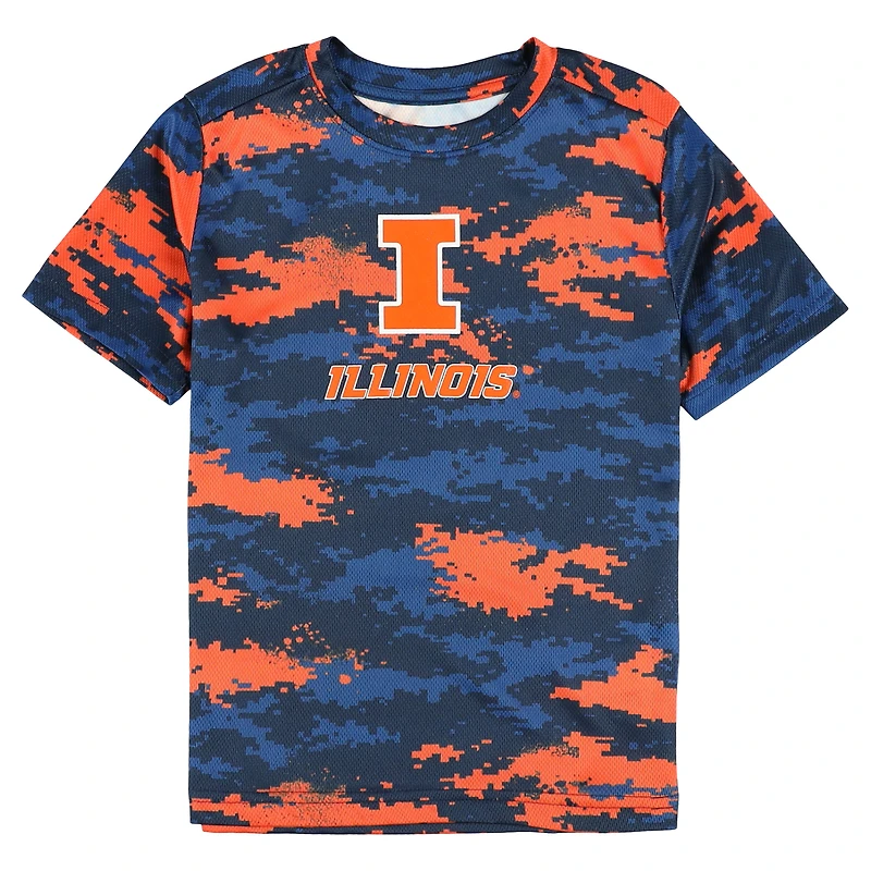 T-shirt d'entraînement des Fighting Illini de l'Illinois Navy Outerstuff pour enfants d'âge préscolaire