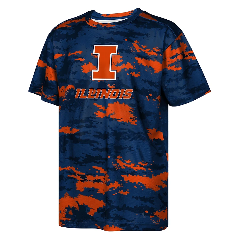 T-shirt d'entraînement des Fighting Illini de l'Illinois Navy Outerstuff pour enfants d'âge préscolaire