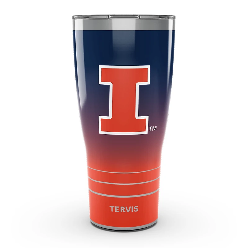 Tervis Illinois Combattant Illini 30oz. Gobelet en acier inoxydable ombré