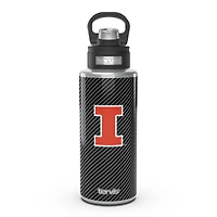 Tervis Illinois Combattant Illini 32oz. Bouteille d'eau à large goulot en fibre de carbone