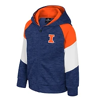Toddler Colosseum Navy Illinois Fighting Illini Spirit Hollow Full-Zip Hoodie