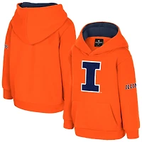 Toddler Colosseum  Orange Illinois Fighting Illini Big Logo Volume Fleece Pullover Hoodie