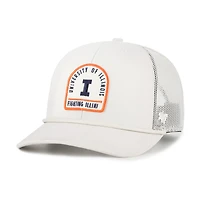 Casquette de camionneur unisexe ajustable « 47 Cream » des Fighting Illini, avec inscription « Core & Inline Gravestone »