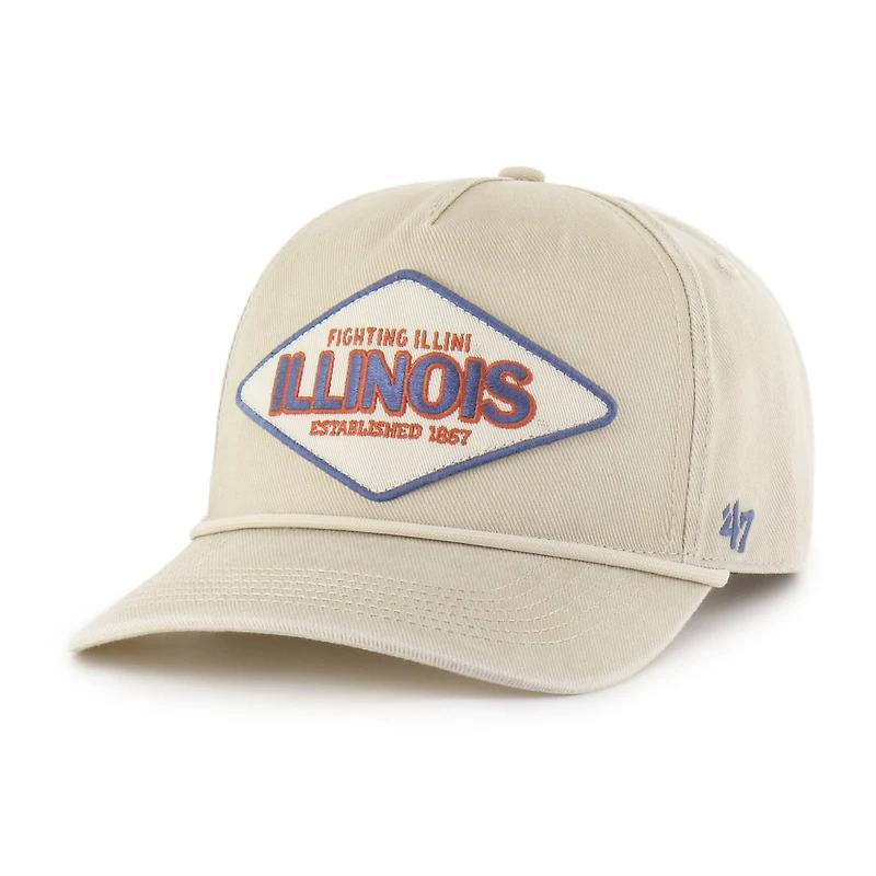 Unisex '47  Cream Illinois Fighting Illini Outdoorsmen Cairn Hitch Adjustable Hat