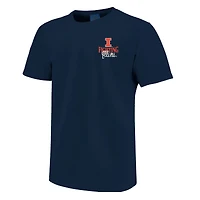 T-shirt unisexe bleu marine Illinois Fighting Illini Hyper Local Stadium Gates