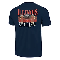 T-shirt unisexe bleu marine Illinois Fighting Illini Hyper Local Stadium Gates