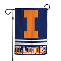 Drapeau de jardin double face WinCraft Illinois Fighting Illini 12'' x 18'' College Vault