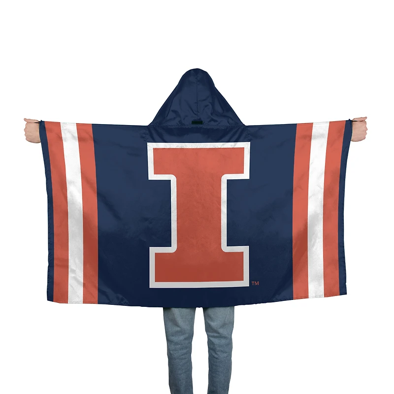 Drapeau à capuche WinCraft Illinois Fighting Illini 3' x 5'