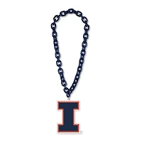 WinCraft Illinois Fighting Illini Collier avec logo à grande chaîne