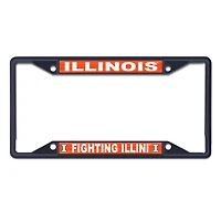WinCraft Illinois Fighting Illini Chrome Color License Plate Frame