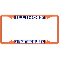 WinCraft Illinois Fighting Illini Chrome Color License Plate Frame
