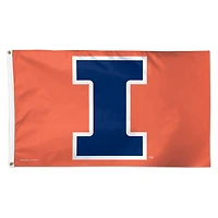 Drapeau de luxe WinCraft Illinois Fighting Illini 90 x 150 cm