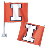 WinCraft Illinois Fighting Illini Double-Sided Car Flag