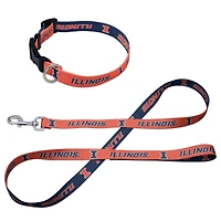 WinCraft Illinois Fighting Illini Pet Leash and Collar Set