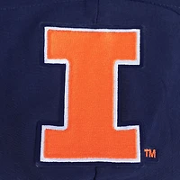 Women's Pro Standard Navy Illinois Fighting Illini Game Day Sequin Full-Zip Hooded Jacket
