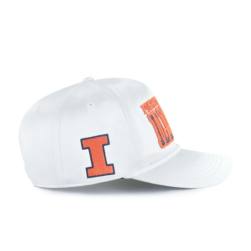 Casquette ajustable Outspoken Hitch blanche 1947 pour femme des Fighting Illini de l'Illinois
