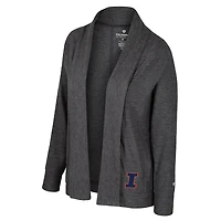 Women's Colosseum  Charcoal Illinois Fighting Illini Dash Cardigan