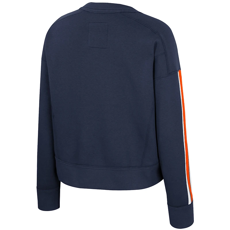 Women's Colosseum Navy Illinois Fighting Illini Honeymoon Sweatshirt