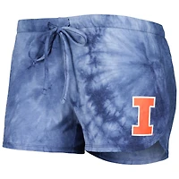 Women's Concepts Sport Navy Illinois Fighting Illini Billboard Tie-Dye Tank and Shorts Sleep Set