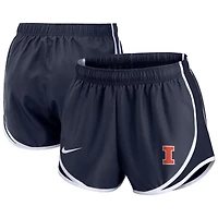 Short Nike Tempo Dri-FIT bleu marine pour femme, Illinois Fighting Illini