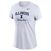 Women's Nike White Illinois Fighting Illini Primary T-Shirt
