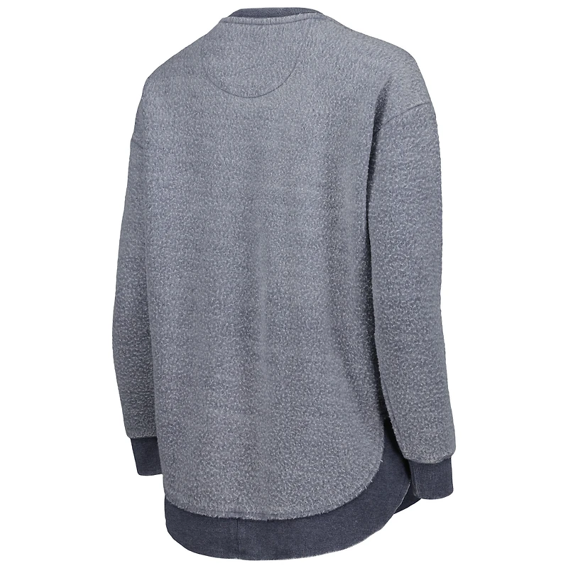 Sweat-shirt Pressbox Navy Illinois Fighting Illini Ponchoville pour femmes