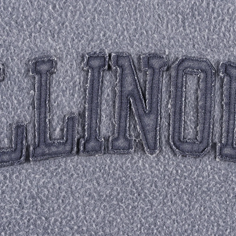 Sweat-shirt Pressbox Navy Illinois Fighting Illini Ponchoville pour femmes