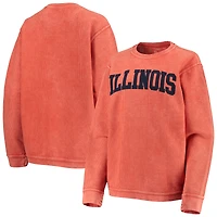 Sweat-shirt à enfiler basique Pressbox Orange Illinois Fighting Illini pour femme