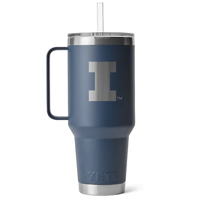 Tasse à paille Rambler YETI Illinois Fighting Illini Primary (1,27 l)