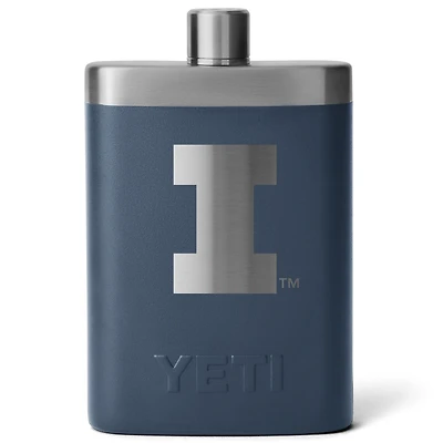 YETI Navy Illinois Fighting Illini 7oz. Flask
