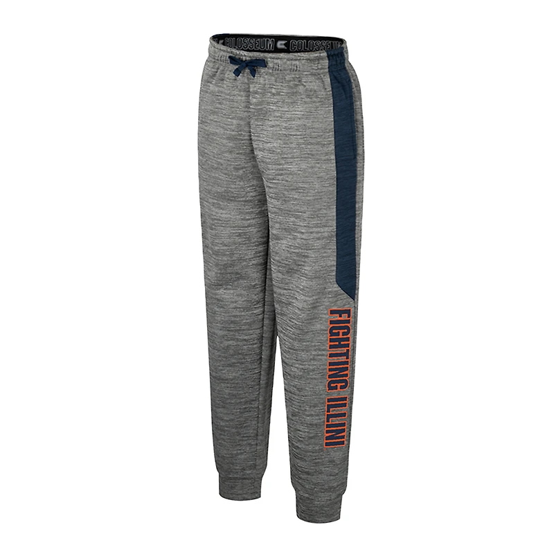 Youth Colosseum Heather Gray Illinois Fighting Illini Fleece Pants